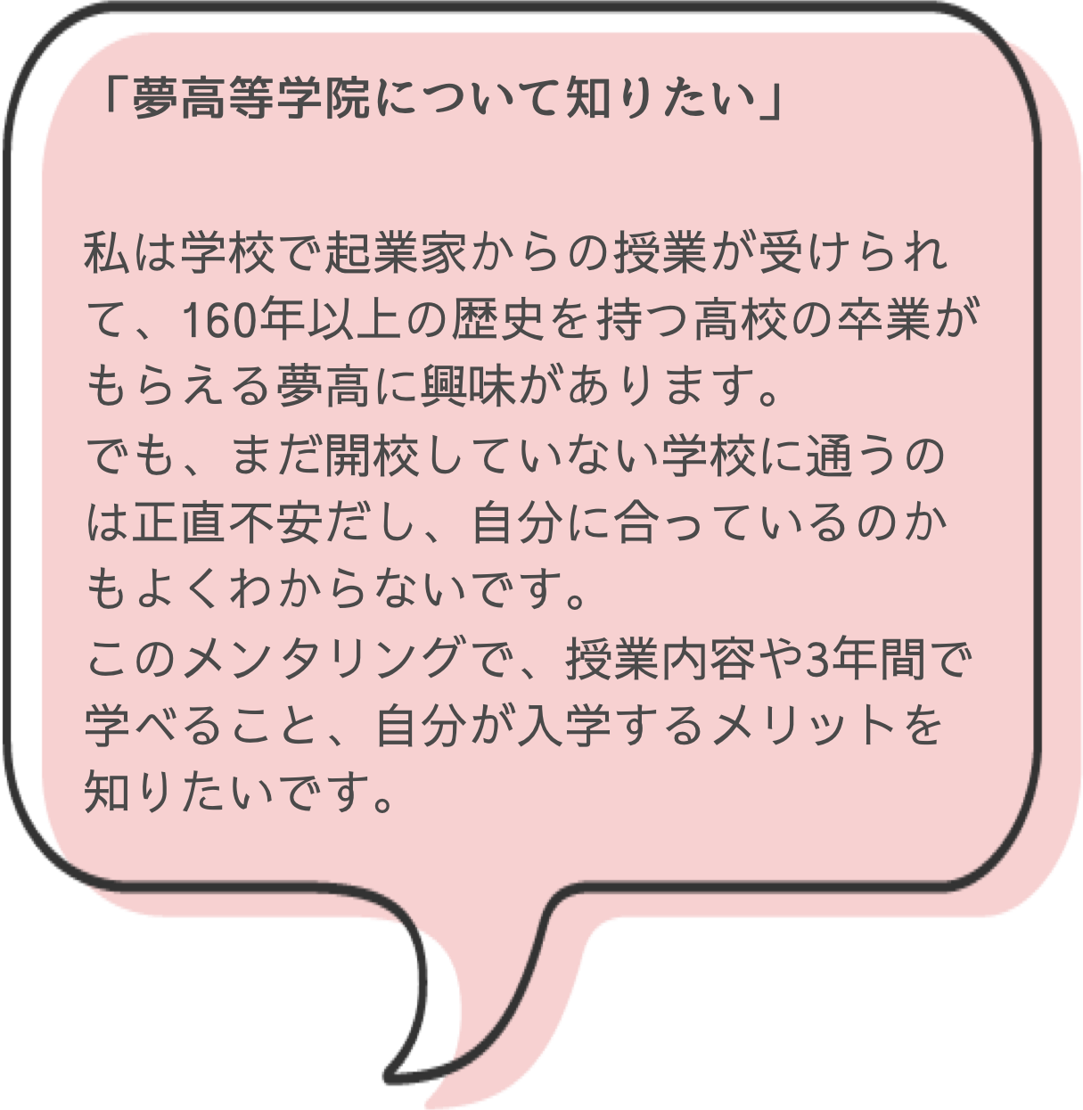 夢高等学院について知りたい
